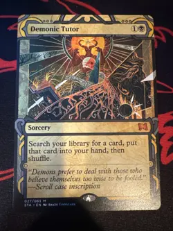 Magic The Gathering (MTG) EN Demonic Tutor Strixhaven: Mystical Archives Regular - Image 1