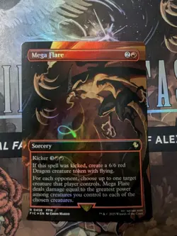 Mega Flare (Borderless) Commander: Final Fantasy Foil MTG NM - Image 1