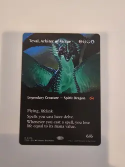 Teval, Arbiter of Virtue (Borderless) Tarkir: Dragonstorm Regular - Image 1