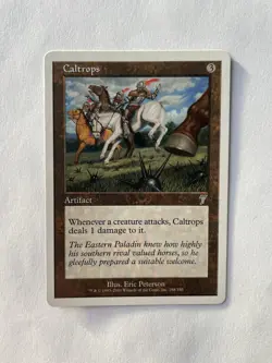 1x Caltrops 7th Edition MTG Magic the Gathering LP Uncommon Artifact (A) - Image 1