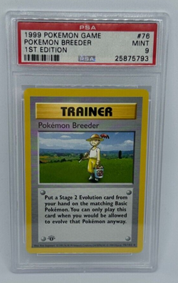 1999 Pokemon Base Set #76 Pokemon Breeder 1st Edition PSA 9 MINT WOTC RARE - Image 1