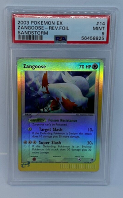 PSA 9 MINT Zangoose Reverse Holo ex Sandstorm Pokemon Card 14/100 E-Reader - Image 2
