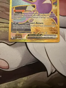 Pokemon TCG: Team Rockets Crobat Ex 242/182 Destined Rivals Gold Full Art. NM - Image 5