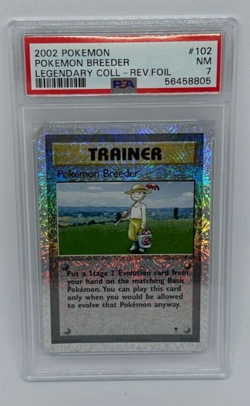 Pokemon Legendary Collection Reverse Holo Foil Pokemon Breeder 102/110 PSA 7 - Image 1