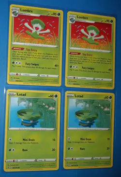 2x Ludicolo 009/192, 2x Lombre 008/192, 4x Lotad 007/192 Pokemon Rebel Clash NM - Image 2