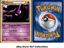 2010 Pokemon, HGSS Triumphant, #35/102 Haunter, Uncommon - Image 1