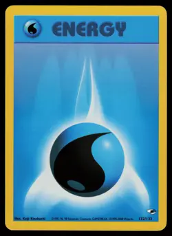 Water Energy - 132/132 - Pokemon Card Gym Heroes Common - NM - Image 1