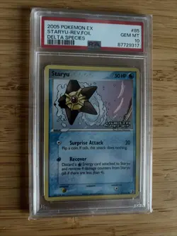 Pokemon Staryu EX Delta Species Reverse Foil Holo #85 PSA 10 Gem Mint (POP 9) - Image 1