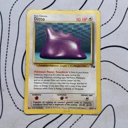 Pokemon Ditto 18/62 Non-Holo Rare Fossil - Image 1