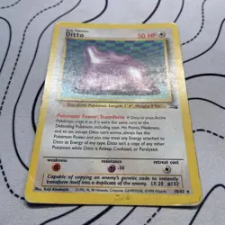 Pokemon Ditto 18/62 Non-Holo Rare Fossil - Image 2