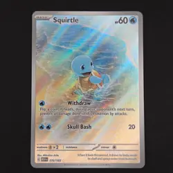 Pokemon TCG Card Squirtle 170/165 S&V 151 Illustration Rare *English* - NM - Image 1
