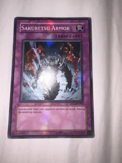 Yugioh CP01-EN004 Sakuretsu Armor Super Rare Champion Pack 1 LP wow bleed - Image 1