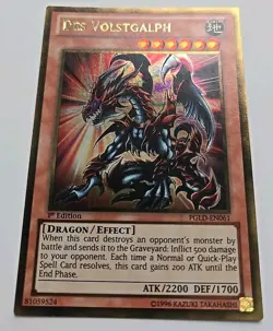 Yu-Gi-Oh! Des Volstgalph PGLD-EN061 1st Edition Premium Gold Rare - Image 1