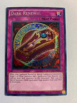 Yugioh Dark Renewal YGLD-ENB00 Secret Rare Limited Edition NM - Image 1