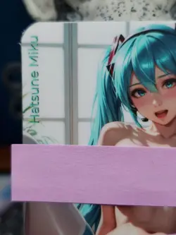 1/1 Only 1 Made Hatsune Miku NSFW Topless Anime Lonestar Customs Waifu Card - Image 2