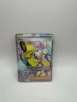 Pokemon Iono TCG Full Art Trainer Paldea Evolved Ultra Rare Card 254/193 - Image 1