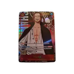 One Piece CCG Shanks OP01-120 Secret Rare English Card Near Mint Condition - Image 1
