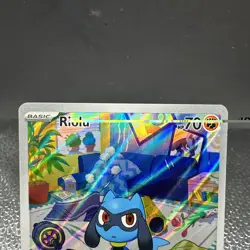 Pokemon Riolu TCG Illustration Rare Card 215/198 SV01 Scarlet & Violet Base Set - Image 3