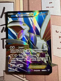 Pokemon TCG Skarmory EX XY Base Set Full Art Ultra Rare Card 145/146 - Image 1