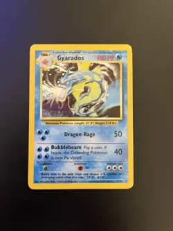 Gyarados 6/102 Base Set Unlimited Holo Rare Pokemon Card WOTC HP - Image 1