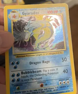 Gyarados 6/102 Base Set Unlimited Holo Rare Pokemon Card WOTC HP - Image 3