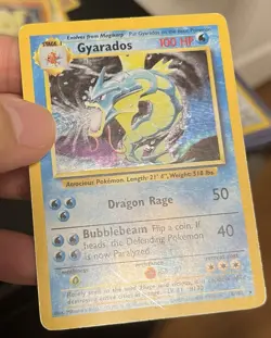 Gyarados 6/102 Base Set Unlimited Holo Rare Pokemon Card WOTC HP - Image 4