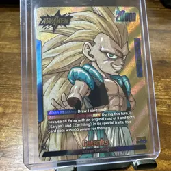 Gotenks SB02-017 Gold Leader Manga Booster 02 Dragon Ball Card English - Image 2