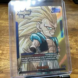 Gotenks SB02-017 Gold Leader Manga Booster 02 Dragon Ball Card English - Image 3