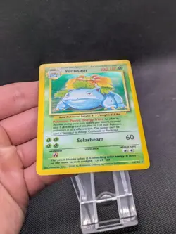 Venusaur 15/102 Holo Base Set Pokemon Card WOTC LP EXCELLENT+ - Image 4