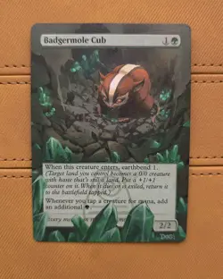 Mtg Alter - Badgermole Cub Alter - Hand Painted Magic The Gathering Card - EDH - Image 1