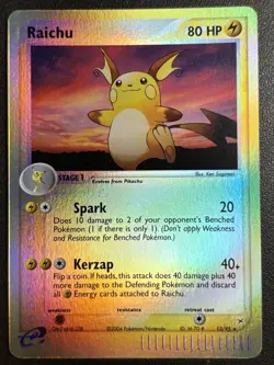 Pokemon Raichu 13/95 EX Team Magma vs Team Aqua Reverse Holo Card LP - Image 1