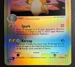 Pokemon Raichu 13/95 EX Team Magma vs Team Aqua Reverse Holo Card LP - Image 2