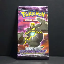 Pokemon Diamond & Pearl Stormfront Empty Booster Pack Dusknoir Art No Cards - Image 1