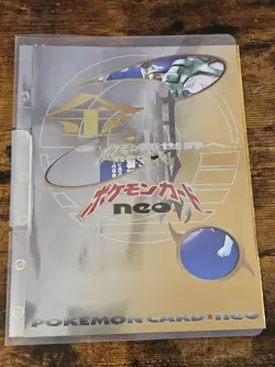 Pokemon Card Japanese Neo Genesis Premium File 1 Folder BINDER ONLY - NO CARDS - Image 1