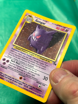 Gengar - 5/62 - Pokemon Fossil Unlimited Holo Rare Card WOTC MP Card - Image 3