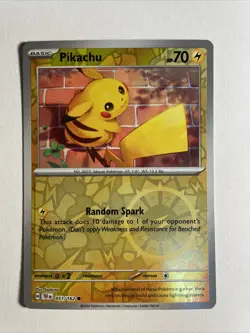 1x Temporal Forces Pokemon Pikachu Reverse Holo Englisch NM/M Pokemon - Image 1
