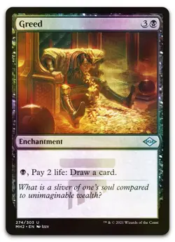 Greed #274 (Foil) (NM) Modern Horizons 2 MH2 Magic MTG - Image 1