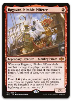 Ragavan, Nimble Pilferer #138 (NM) Modern Horizons 2 MH2 Magic MTG - Image 1