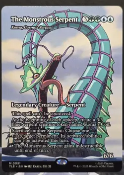 The Monstrous Serpent #51 Avatar: The Last Airbender Borderless Regular Mythic - Image 1