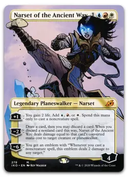 Narset of the Ancient Way (Borderless) #278 (NM) Ikoria IKO Magic MTG - Image 1
