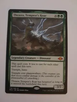 Thrasta, Tempest's Roar NM Modern Horizons 2 MH2 MTG Magic the Gathering - Image 1