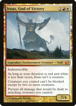Iroas, God of Victory #150 Journey Into Nyx JOU Magic MTG HP Heavily Played - Image 1