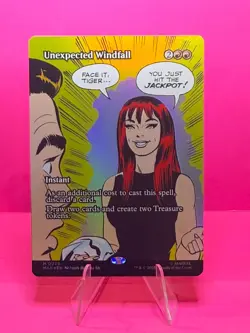 MTG Universes Beyond Marvel Unexpected Windfall Borderless Foil NM - Image 1