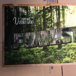 Magic the Gathering MTG Playmat Green visit the Forests! Regenerate yourself mat - Image 2