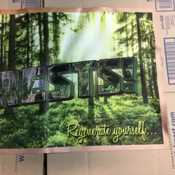 Magic the Gathering MTG Playmat Green visit the Forests! Regenerate yourself mat - Image 3