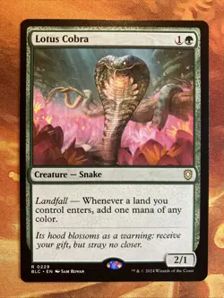 MTG Lotus Cobra Commander: Bloomburrow Rare Green Near-Mint!!! - Image 1