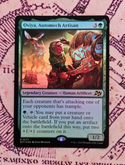 MTG Foil Oviya, Automech Artisan Aetherdrift NM - Image 1