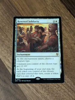 MTG Renewed Solidarity - Commander: Aetherdrift NM - Image 1