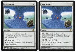 Myr Matrix x2 2x 2004 Darksteel Colorless Rare Artifact MTG NM AZ1 - Image 1