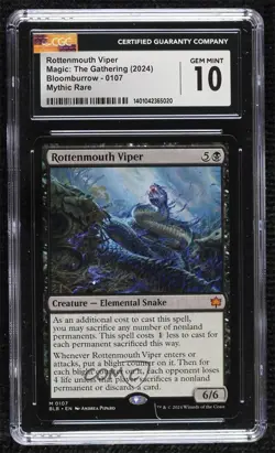 Rottenmouth Viper Magic: Bloomburrow Base CGC 10 Gem Mint - Image 1